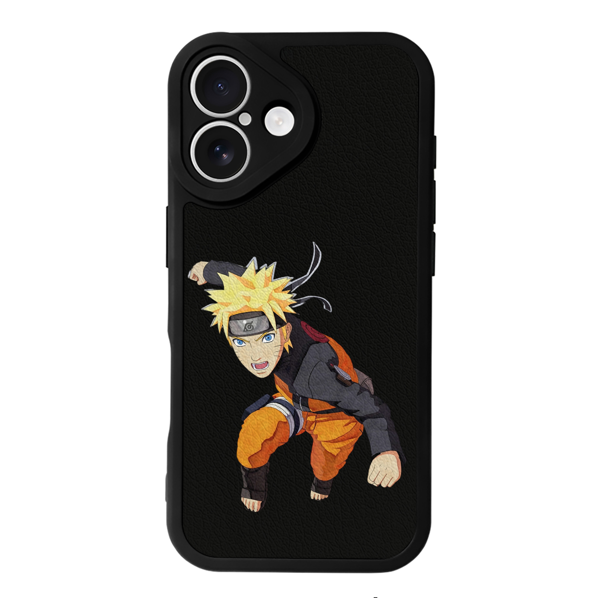 （画像用） NARUTO -ナルト- うずまき ナルト Uzumaki Naruto 【iPhone 16シリーズ対応】シリコンスマホケース（レザー調） 材質：シリコン